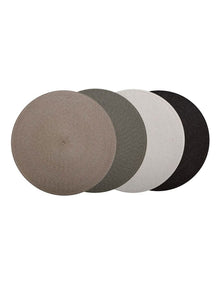 Table Accents Round Placemat in Taupe
