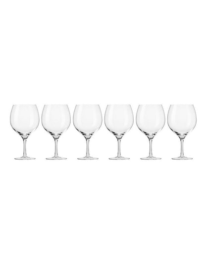 Harmony Gin Balloon 700ml Set of 6 Gift Boxed in Clear