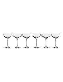 Avant-Garde Cocktail Glass 290ml Set of 6 in Clear