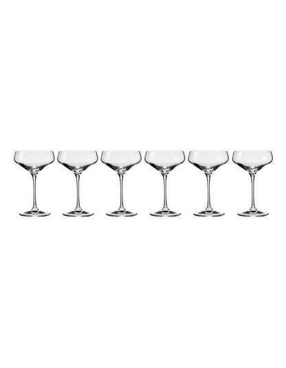 Avant-Garde Cocktail Glass 290ml Set of 6 in Clear