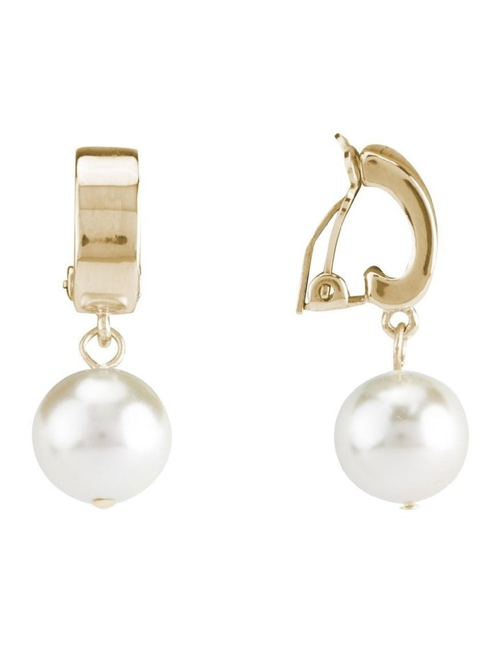 Grace Clip Earring in Ivory