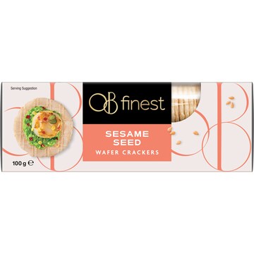 OB Finest Wafer Crackers Sesame Seed 100g