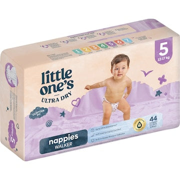 Little One's Ultra Dry Nappies Size 5 Walker (12-17kg) 44 pack