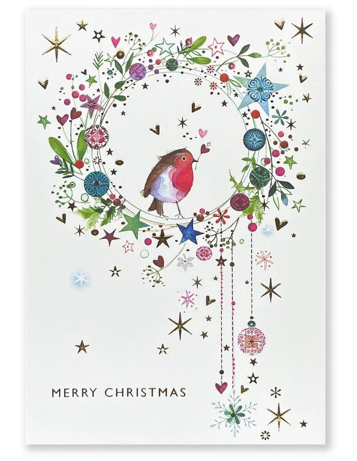 Beyond Blue Charity Boxed Christmas Cards in Robin Joy design