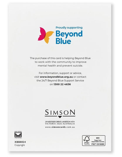 Beyond Blue Charity Boxed Christmas Cards in Robin Joy design