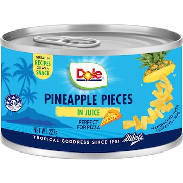 Dole Pineapple Pieces In Juice 227g