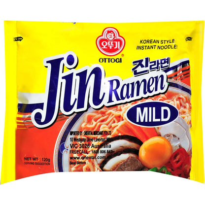 Ottogi Jin Ramen Mild Instant Noodles 120g
