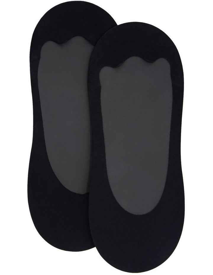 Smooth Footlet 2 Pack in Black