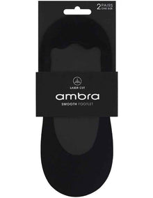 Smooth Footlet 2 Pack in Black
