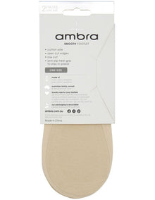 Smooth Footlet 2 Pack in Natural