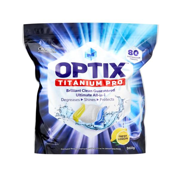 OPTIX TITANIUM PRO DISHWASHING TABLETS 80 PACK