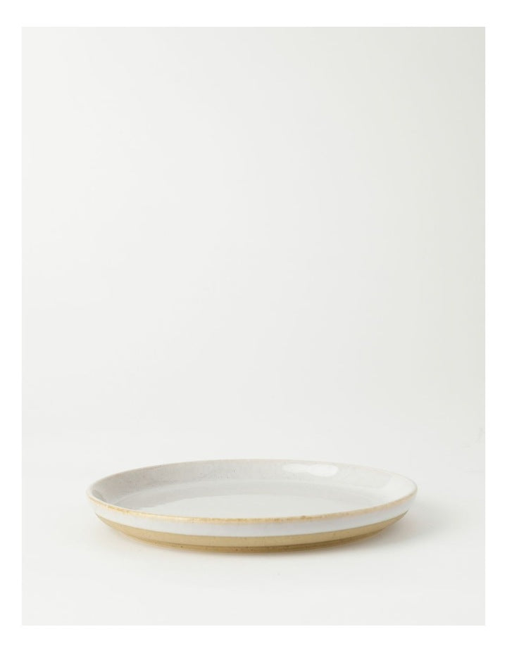 Esperance Wiped Edge Side Plate in White/Sand