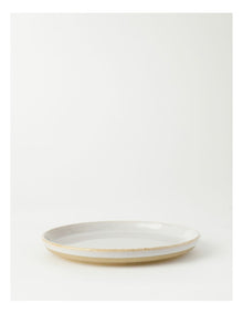 Esperance Wiped Edge Side Plate in White/Sand