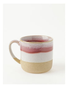 Esperance Wiped Edge Mug in White/Sand