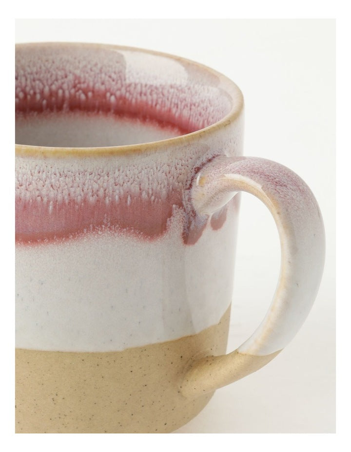 Esperance Wiped Edge Mug in White/Sand