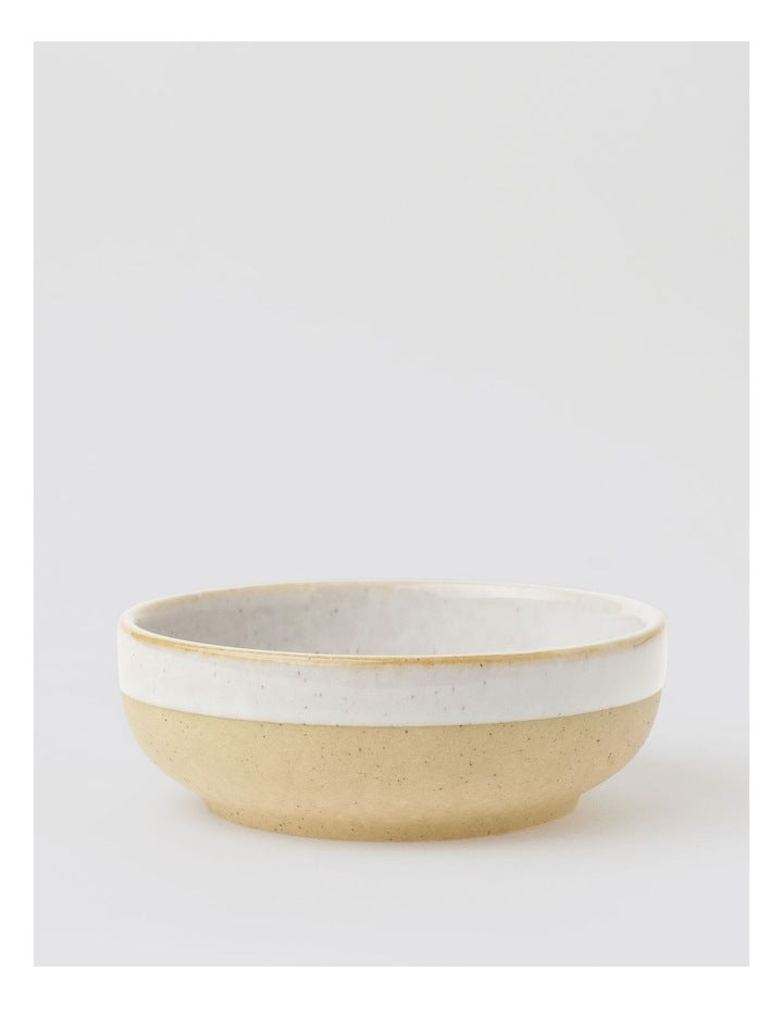 Esperance Wiped Edge Tapas Bowls Set of 4 in White/Sand