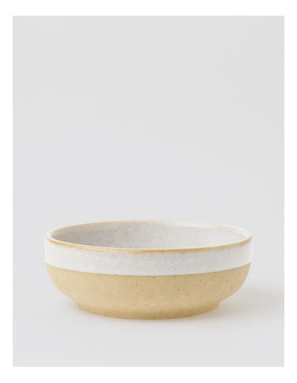 Esperance Wiped Edge Tapas Bowls Set of 4 in White/Sand