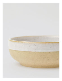 Esperance Wiped Edge Tapas Bowls Set of 4 in White/Sand