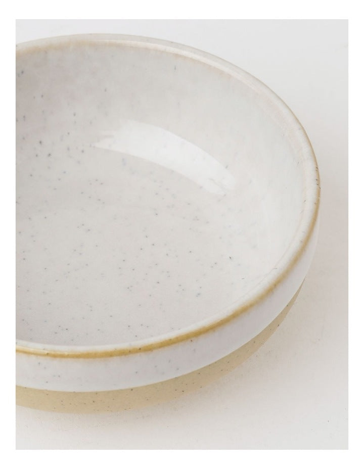 Esperance Wiped Edge Tapas Bowls Set of 4 in White/Sand