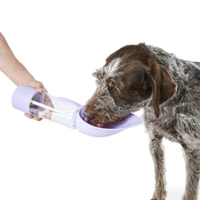 Pet Travel Bottle with Treat Holder - Lilac
