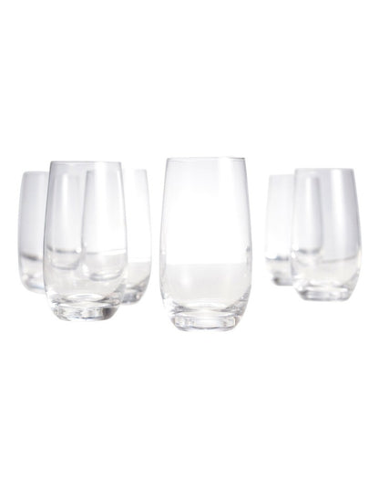 Cuvee Set Of 6 Highball Glasses in Clear