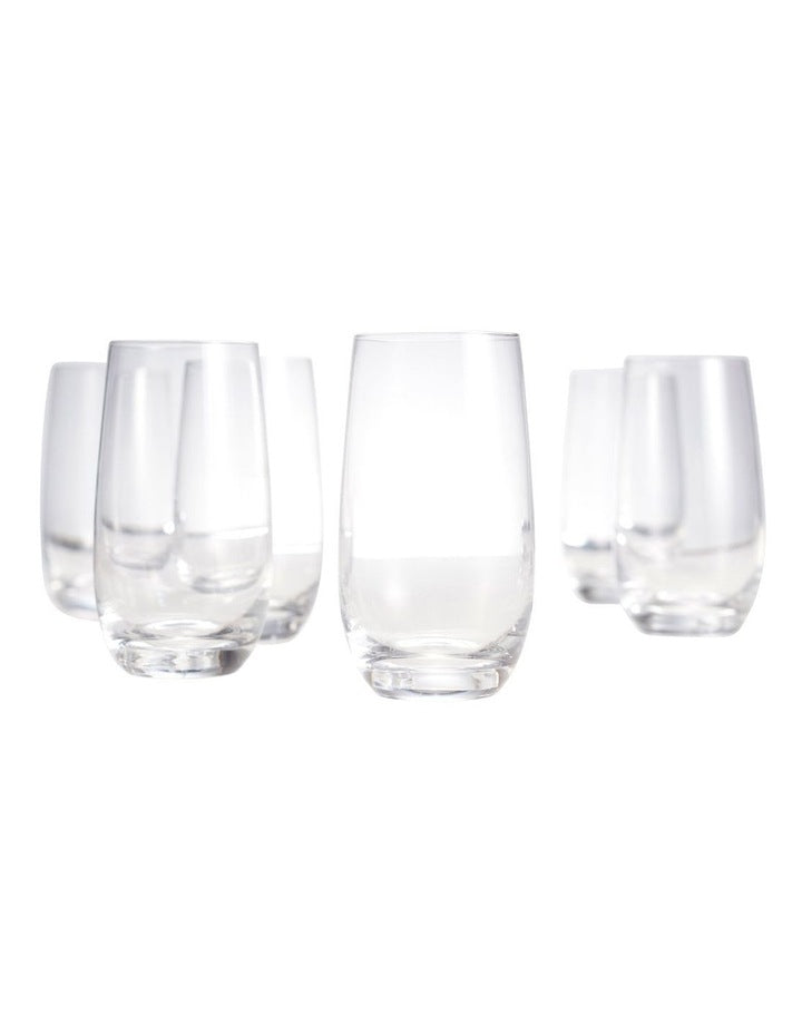 Cuvee Set Of 6 Highball Glasses in Clear