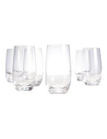 Cuvee Set Of 6 Highball Glasses in Clear