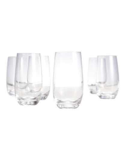 Cuvee Set Of 6 Highball Glasses in Clear
