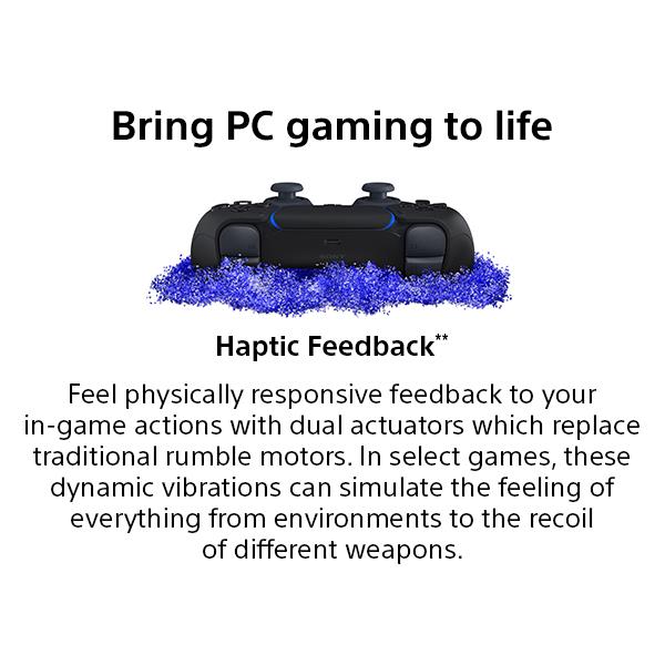 PC DualSense Wireless Controller + USB Cable (Midnight Black)