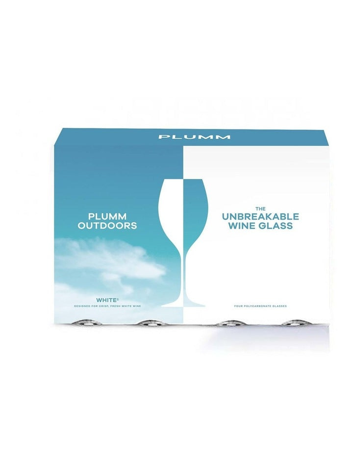 Outdoors Glass Set Of 4 in Clear
