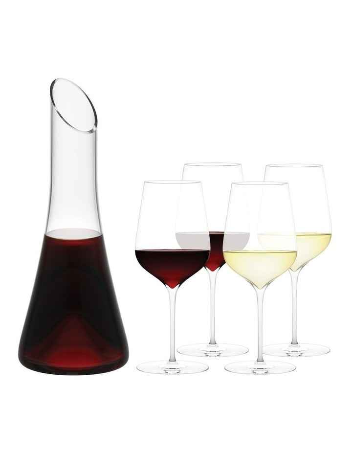 Flinders Decanter and Three Gift Set 4 x No 1 in Clear