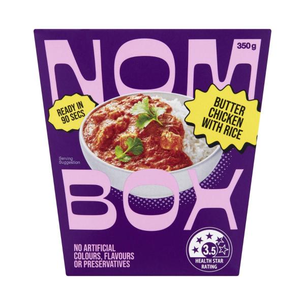 NOMBOX MEAL BOX BUTTER CHICKEN WITH RICE 350G