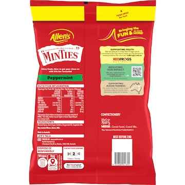 Allen's Minties Mint Chewy Lollies Bulk Bag 1kg