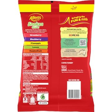 Allen's Snakes Alive Lollies Bulk Bag 1kg