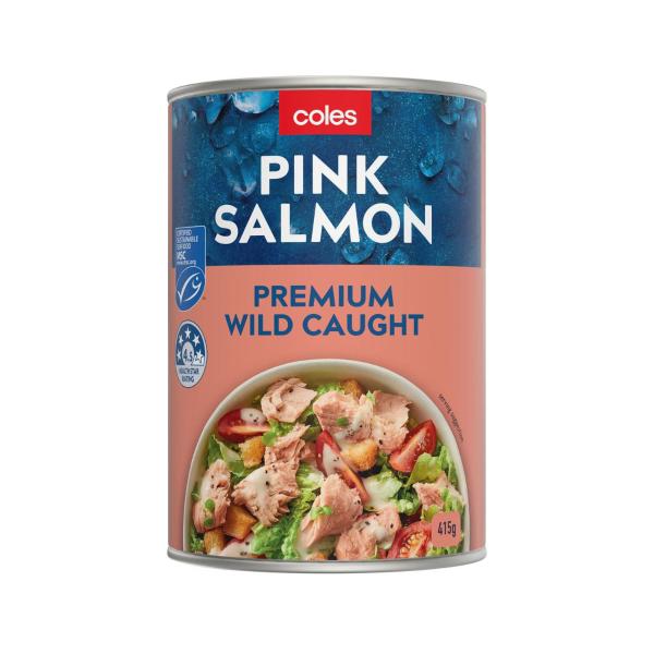 COLES PINK SALMON 415G