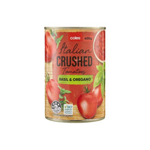 COLES BASIL OREGANO CRUSHED TOMATOES 400G