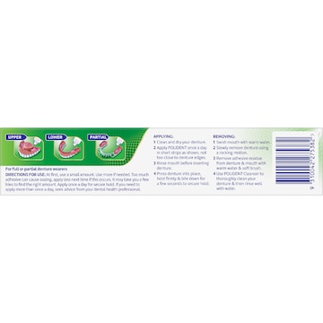 Polident Adhesive Cream Fresh Mint For Dentures & Partials 60g