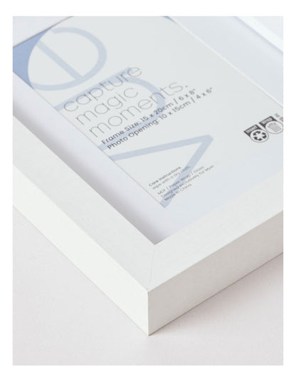 Photo Frame 15x20/10x15cm in White