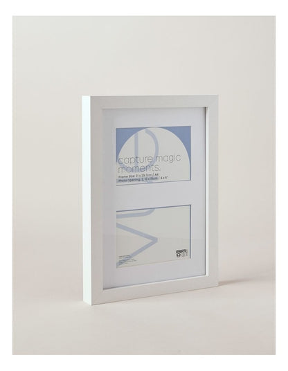 Photo Frame A4/Double 10x15cm in White