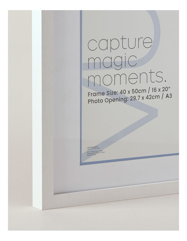 Photo Frame 40x50cm/A3 in White