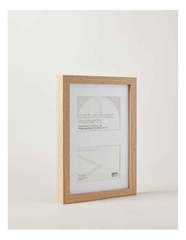 Photo Frame A4/Dbl 10x15cm in Natural