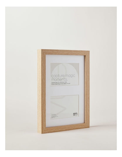 Photo Frame A4/Dbl 10x15cm in Natural
