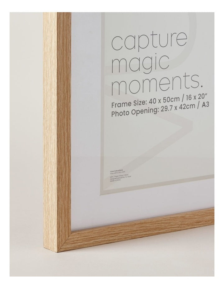 Photo Frame 40x50cm/A3 in Natural