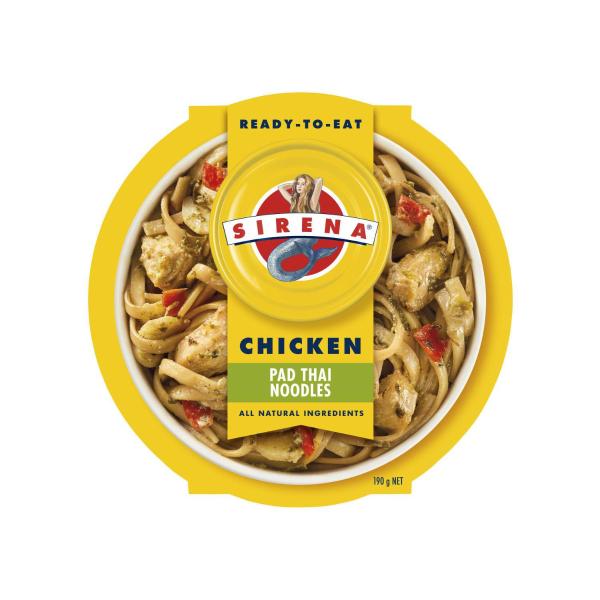 SIRENA READY TO EAT MEAL CHICKEN PAD THAI NOODLES 190G