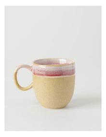 Esperance Wiped Edge Mug Bullet Set of 2 in White/Sand