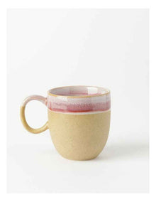 Esperance Wiped Edge Mug Bullet Set of 2 in White/Sand