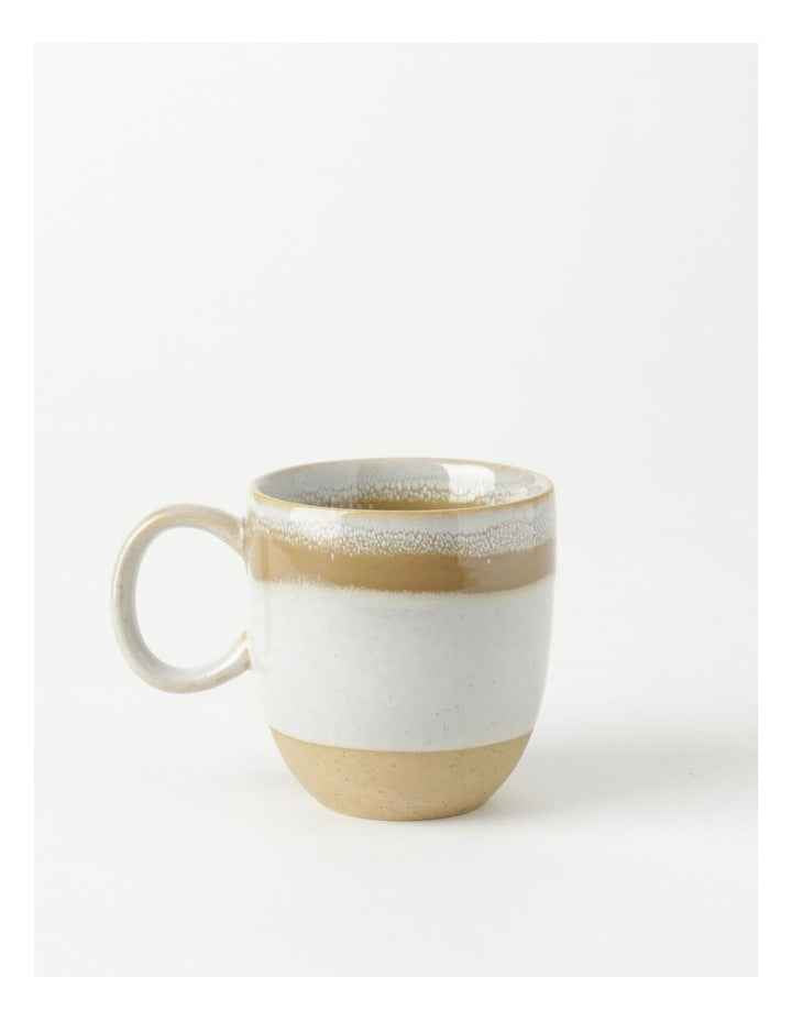 Esperance Wiped Edge Mug Bullet Set of 2 in White/Sand