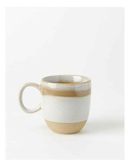 Esperance Wiped Edge Mug Bullet Set of 2 in White/Sand