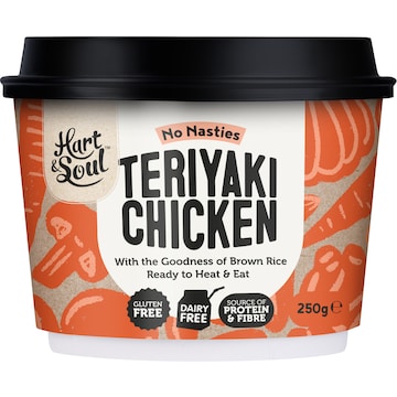 Hart & Soul All Natural Supergrain Teriyaki Chicken 250g