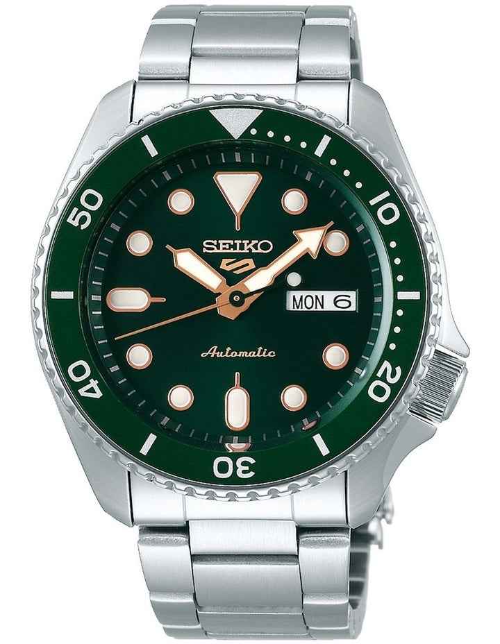 5 Sports Automatic 42.5mm Green Dial Silver Watch SRPD63K
